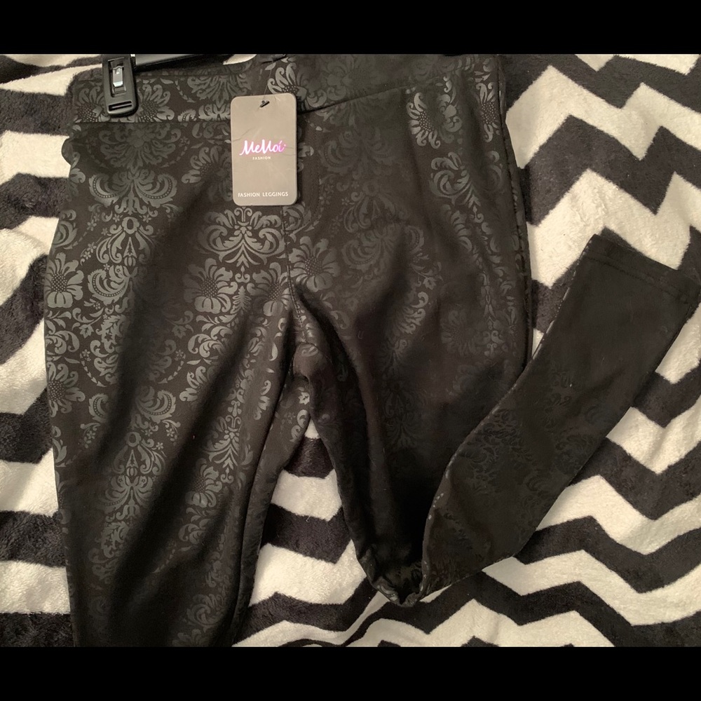 Damask Leggings Unique and beautiful addition to your closet. Soft to the touch.